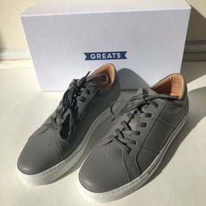 Greats Men's Gray Leather Sneakers